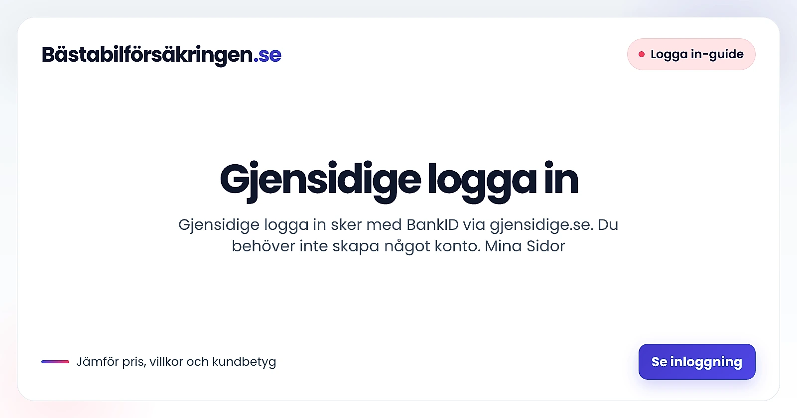 Gjensidige logga in