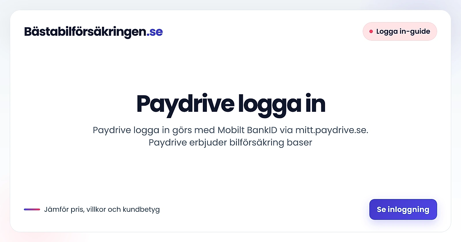 Paydrive logga in